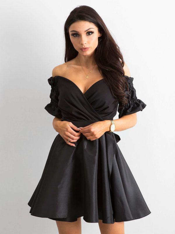 Black Flared Dress BY O LA LA