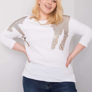 White blouse with Ginevra applique