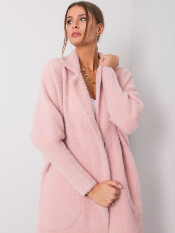 Eveline's light pink alpaca coat