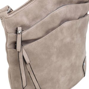 Dark beige eco leather bag