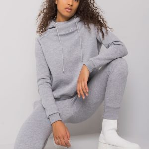 Grey melange two-piece set basic Miramar