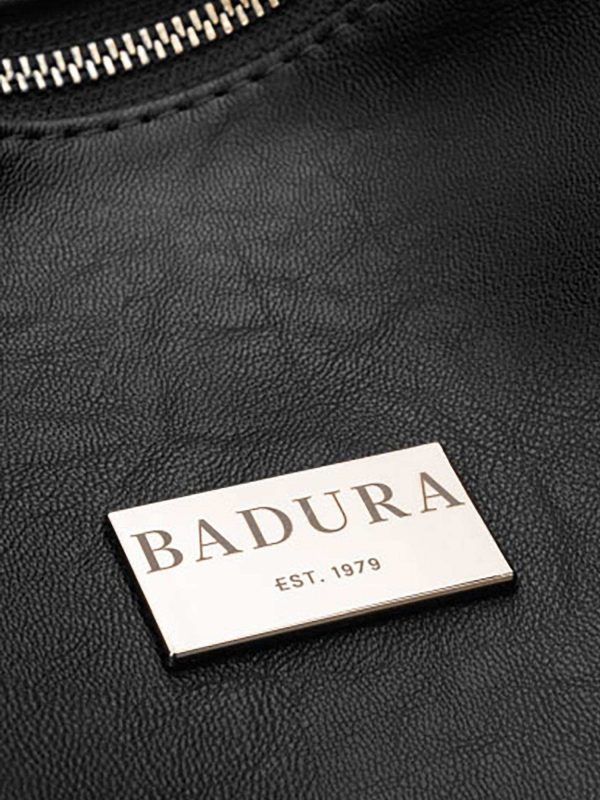 BADURA black big bag made of eco leather