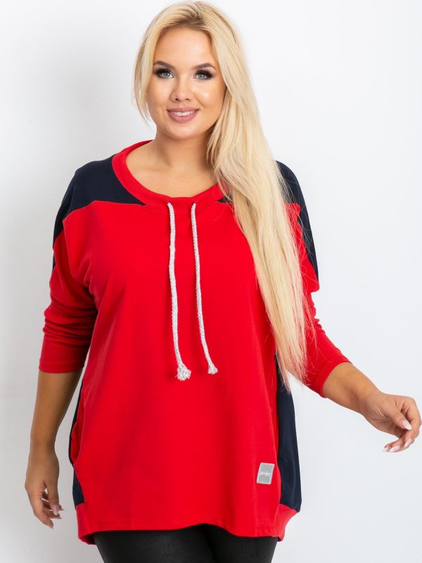 Elliot red plus size sweatshirt