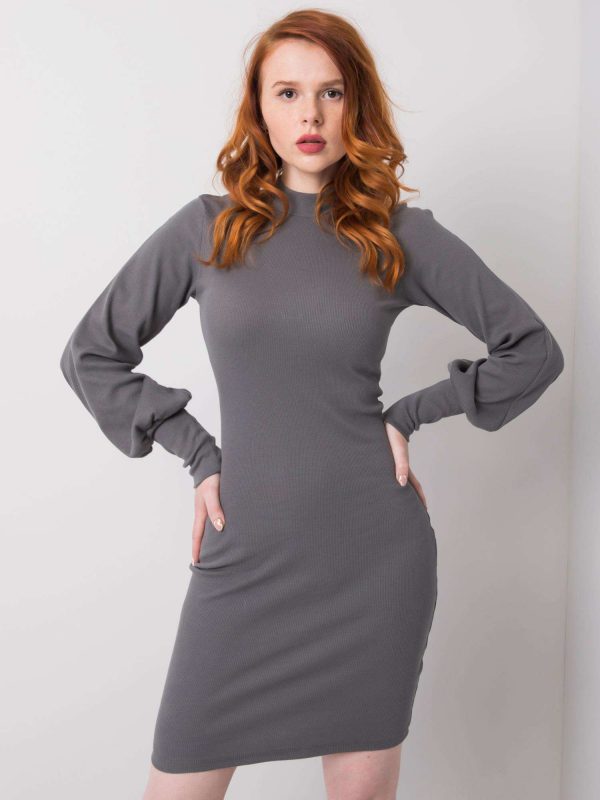 Dark gray dress Cally RUE PARIS