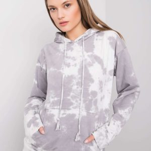 Grey tie-dye sweatshirt Stephanie RUE PARIS