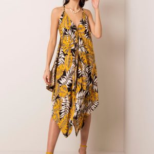 Yellow and black dress Mischa RUE PARIS