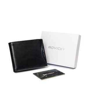 Black Men's Genuine Leather Wallet