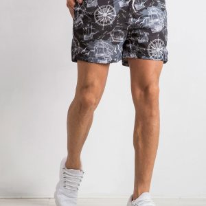 Dark gray men's shorts Spotted