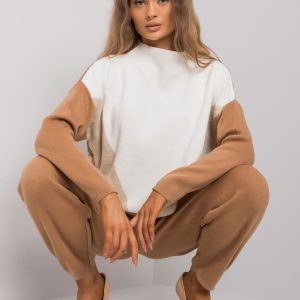 Camel knitted set Quinny RUE PARIS