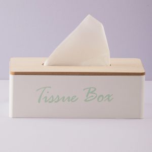 White Tissue Container