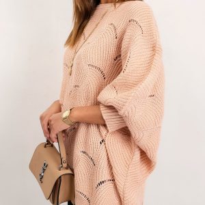 Pale Pink Sweater Poncho