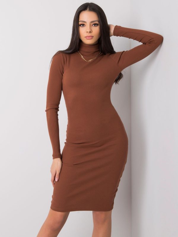 Brown dress Livia RUE PARIS