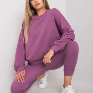 Purple sweatsuit set Amandine