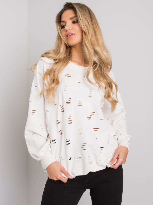 Catalina white cotton sweatshirt