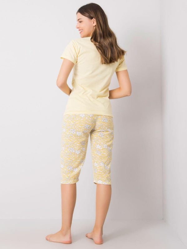 Yellow Cotton Ladies Pyjamas