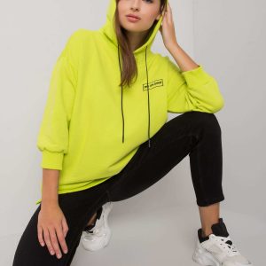 Lime blue sweatshirt with pockets Leora