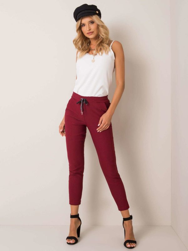 Burgundy pants Reina