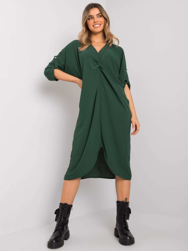 Dark Green Loose Dorsey Dress