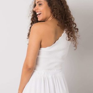 Haisley White One-Shoulder Top