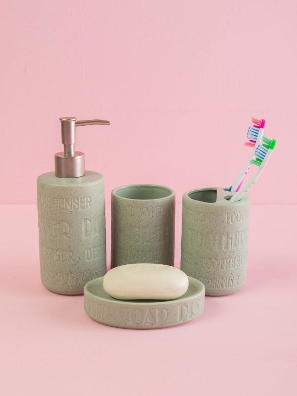 Mint Bathroom Accessory Set