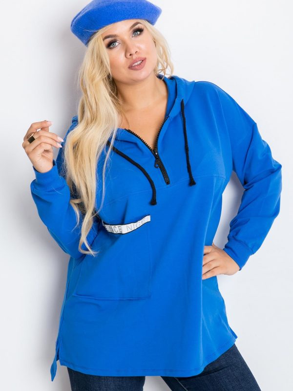 Blue Shire Plus Size Sweatshirt