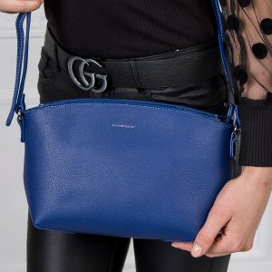 Blue eco leather handbag