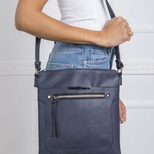 Navy Blue Messenger Bag