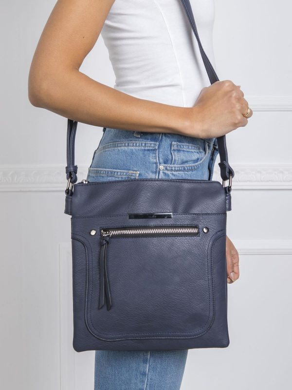 Navy Blue Messenger Bag