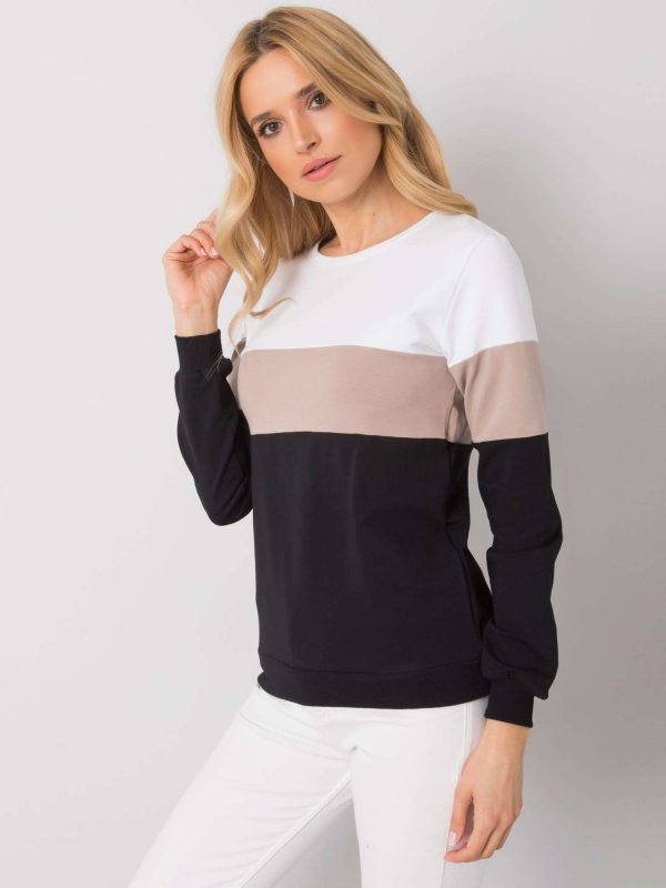 Black and beige sweatshirt Larice RUE PARIS