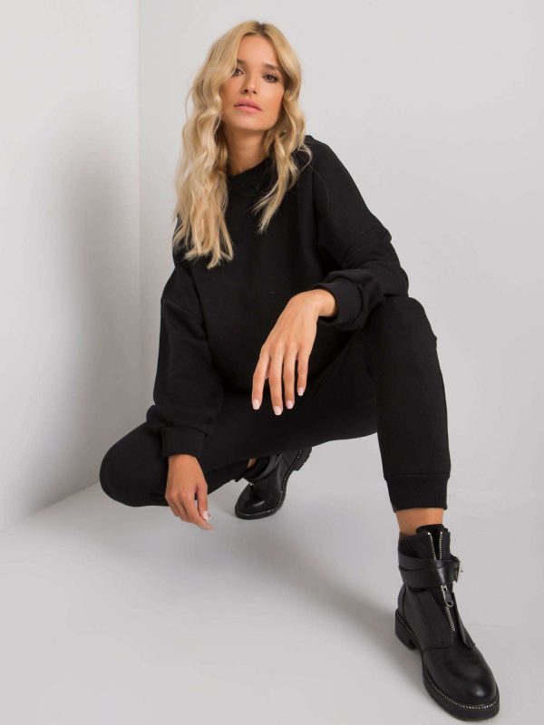 Black sweatsuit set Amandine