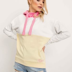 White-Yellow Sweatshirt Cherie