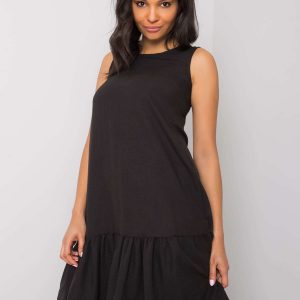 Jossie RUE PARIS Black Ruffle Dress