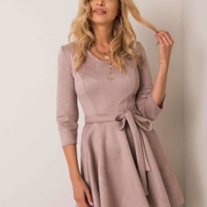 Carl's Eco-Suede Coffee Dress