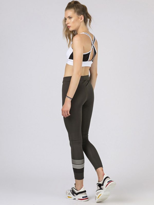 TOMMY LIFE Khaki leggings