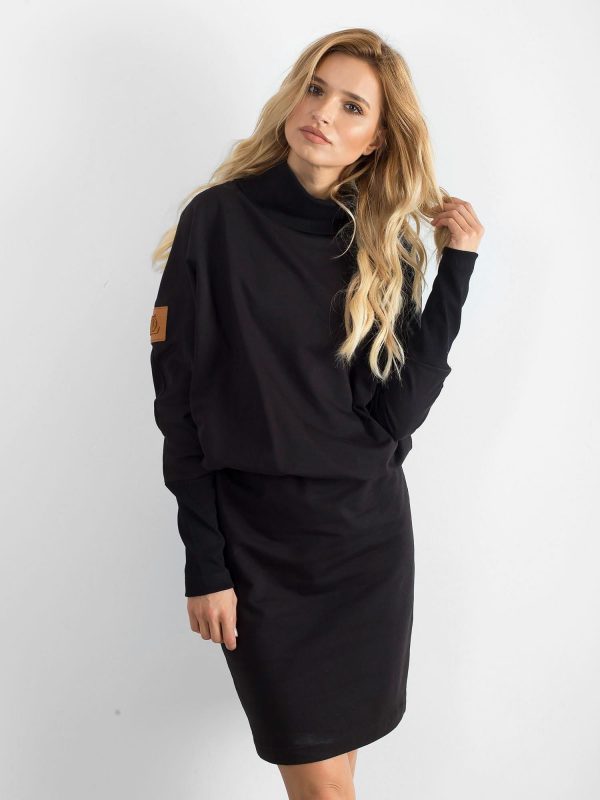 Dress with turtleneck BY O LA LA black