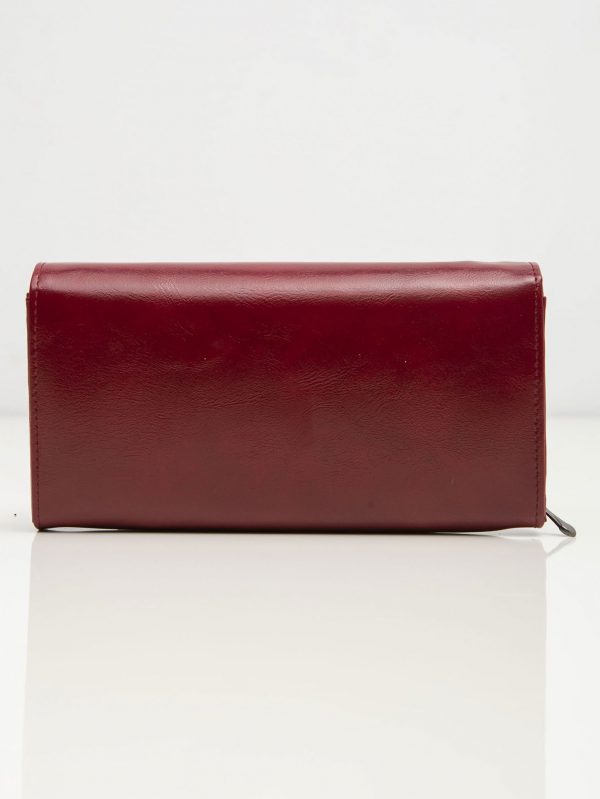 Burgundy Leather Ladies Wallet