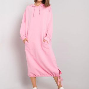 Light pink sweatshirt dress Camryn