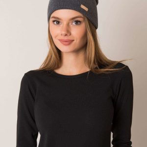 Dark grey basic cap RUE PARIS