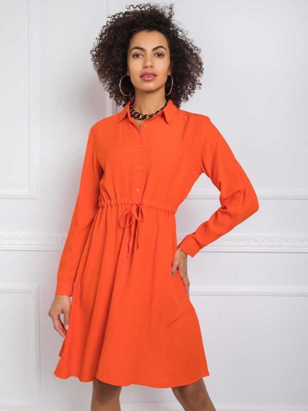 Dark orange dress Claire RUE PARIS