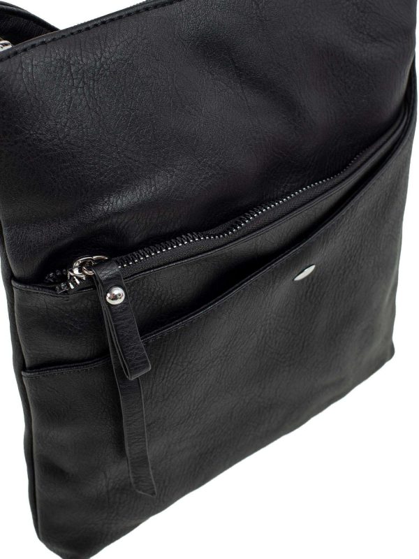 Black Women's Bag with Pockets