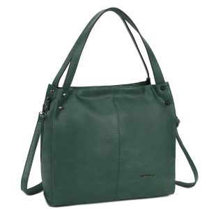 Green women's bag with studs LUIGISANTO