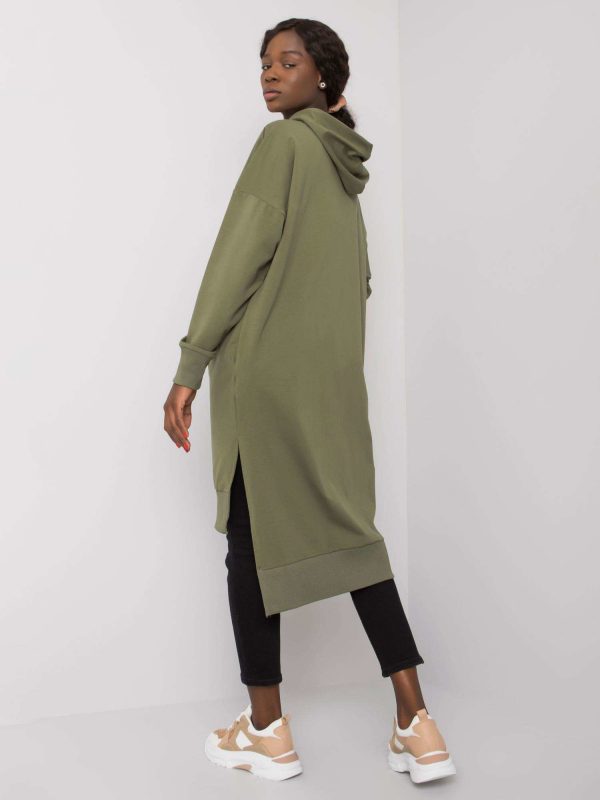 Khaki Long Hoodie Carlina