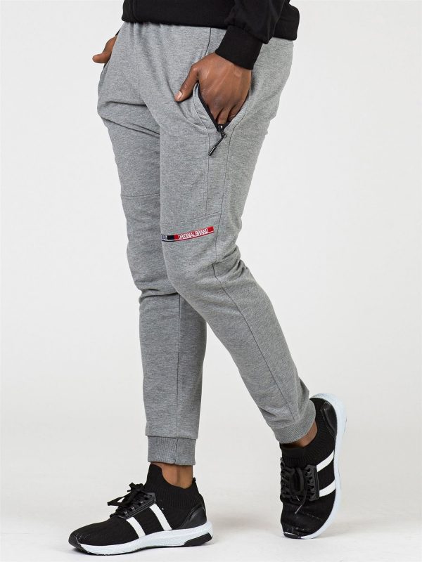 TOMMY LIFE Men Grey Tracksuits