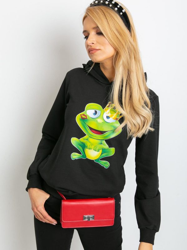 Black Froggy Sweatshirt