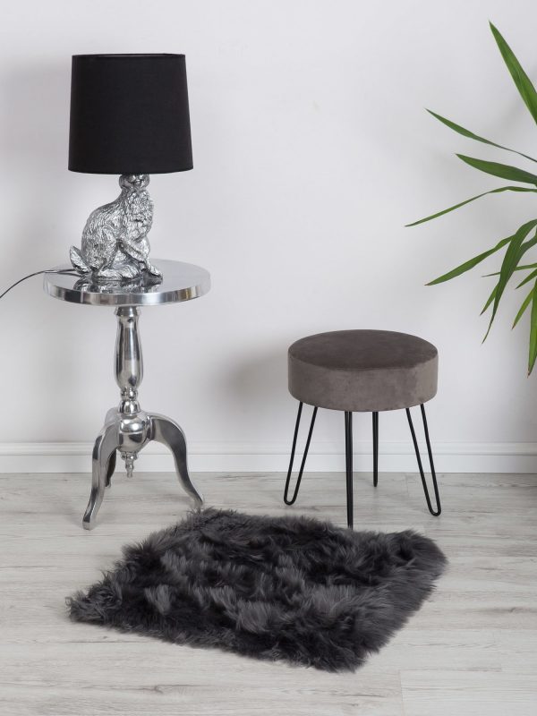 Dark Grey Shaggy Rug