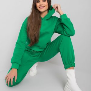 Green Cotton Sweatsuit Set Solange