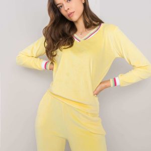 Yellow velour set Esti RUE PARIS