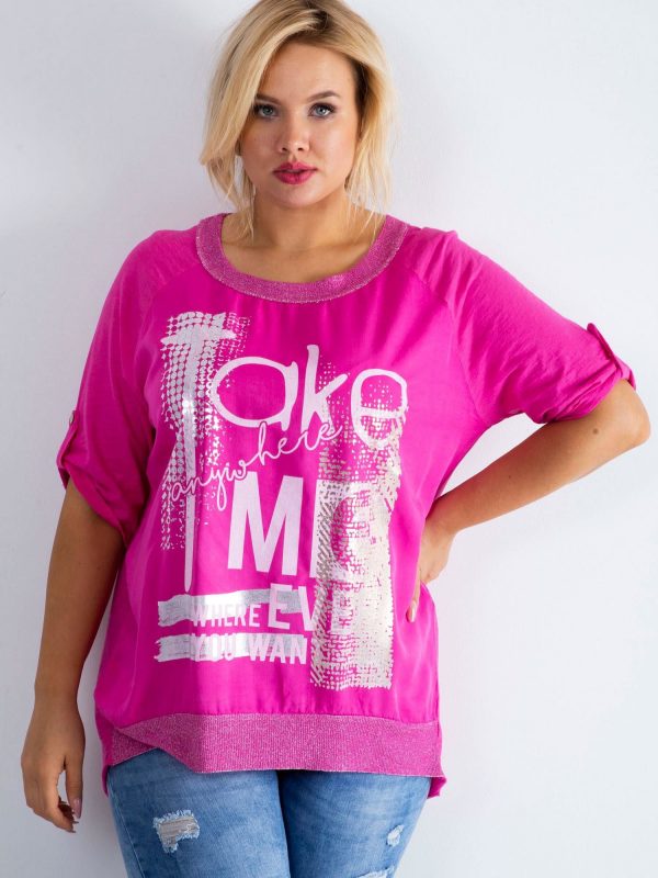 Pink blouse Presence PLUS SIZE