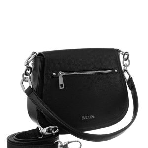 Black Leather Messenger Messenger BADURA