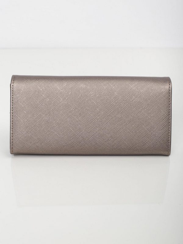 Metallic oblong wallet